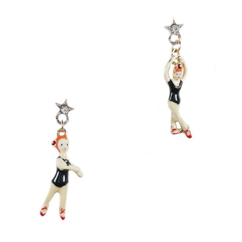 Synchronized Swimmer Stud Earrings
