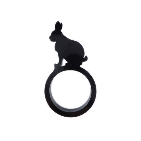 Rabbit Laser Cut Ring
