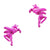 Fluffy Unicorn Front and Back Earrings