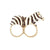 Zebra Two-Finger Ring