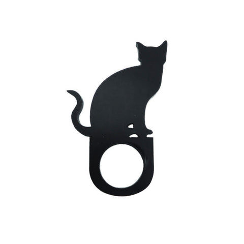 Sitting Cat Laser Cut Ring